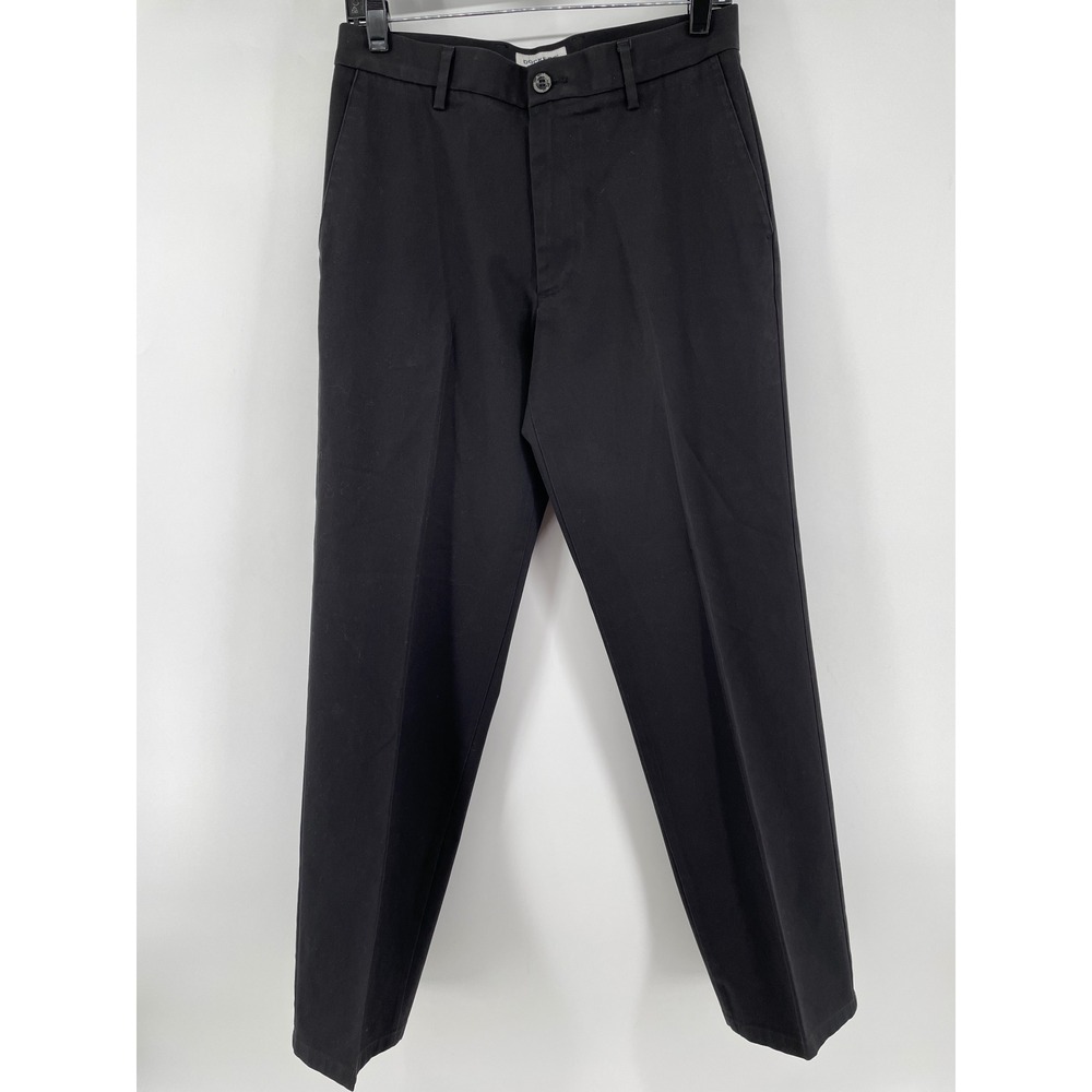 Dockers Chino Pants Mens 30x32* Black Straight Fit Stretch Cotton Casual